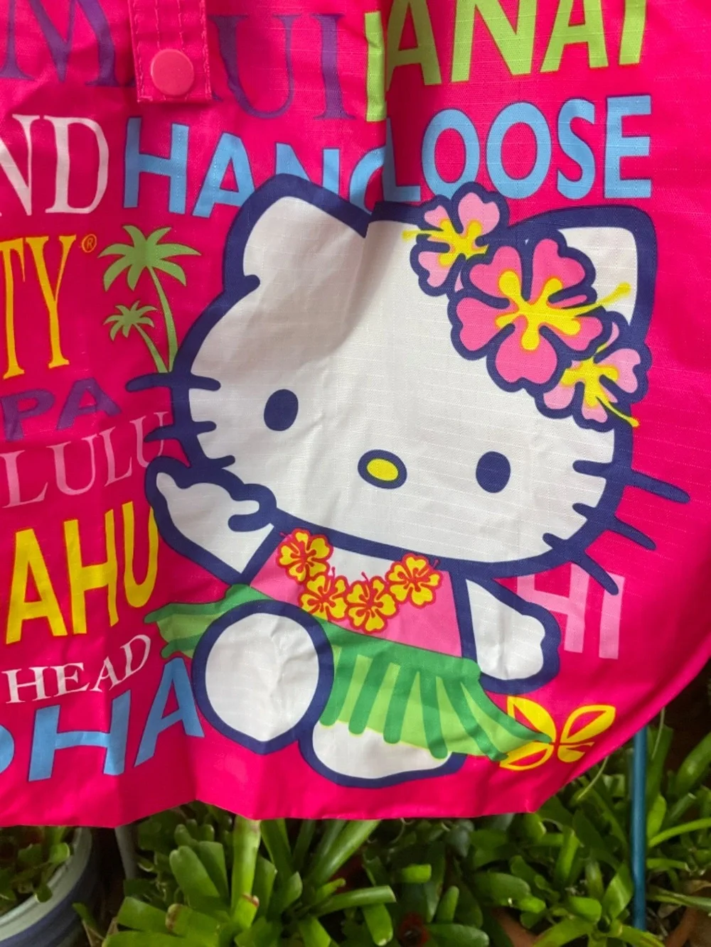 Hello Kitty Lightweight Vinyl Pink Bag & Smaller Pouch